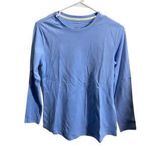 Isaac‎ Mizrahi Live Essentials Long Sleeve Blue Top Womens XS